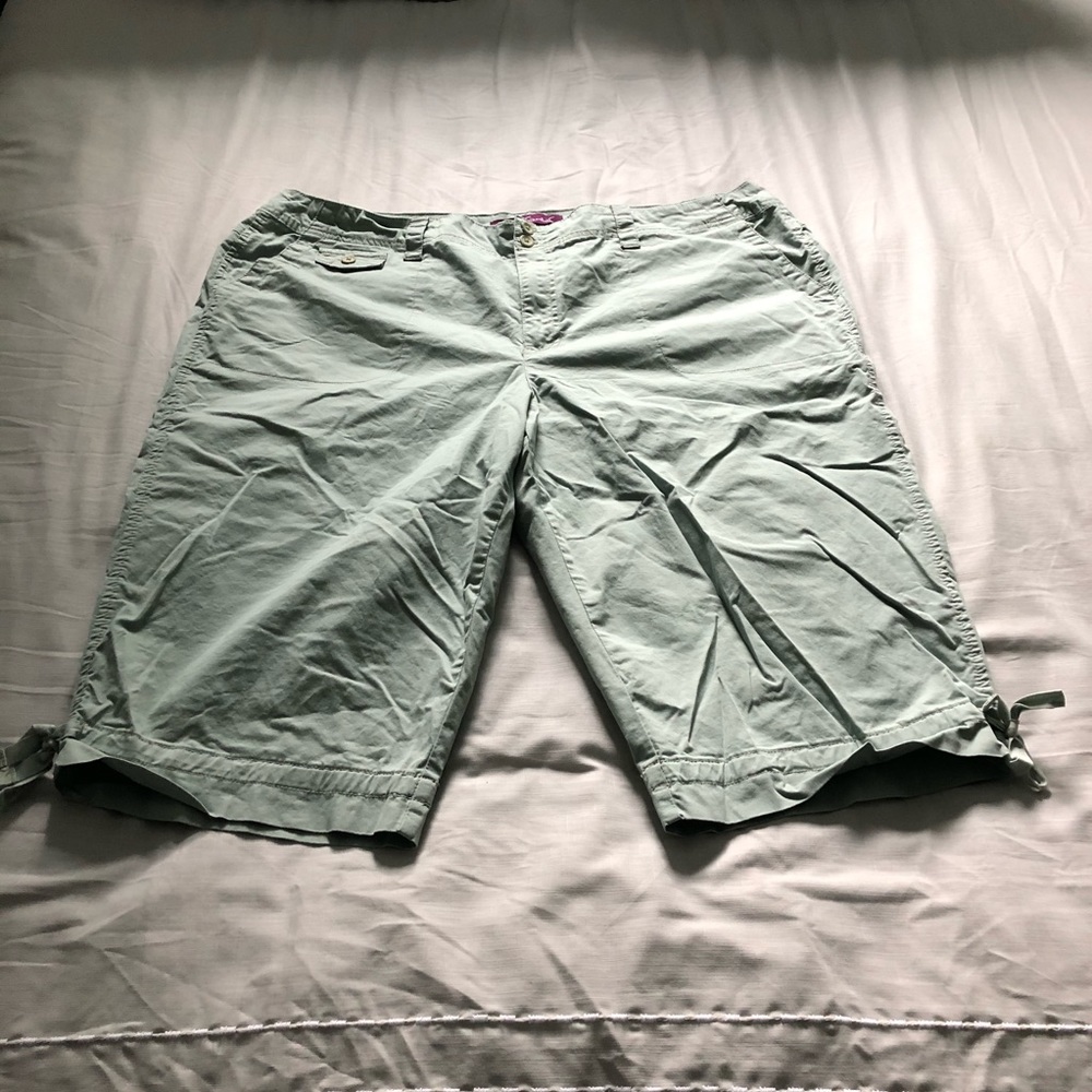 NWOT Mint colored Capri - plus size 22